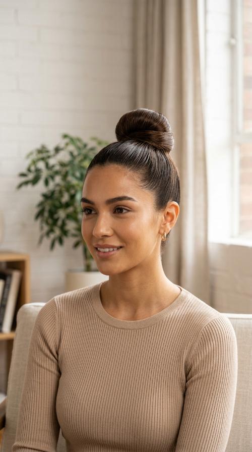 The Polished Top Knot