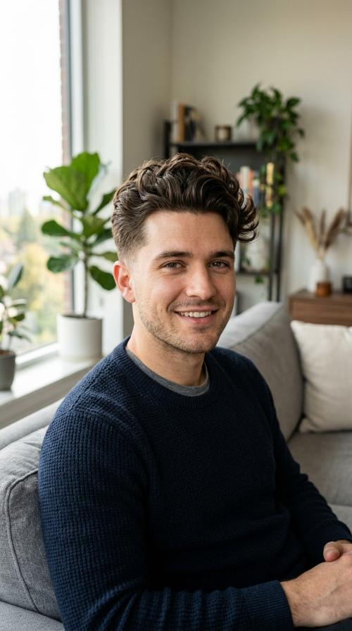 The Relaxed Quiff with Tapered Sides