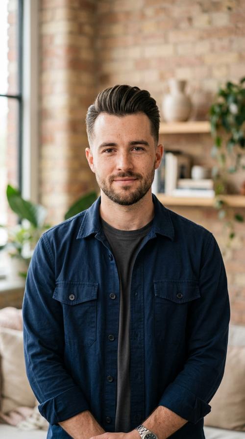 The Short Pompadour with Matte Finish