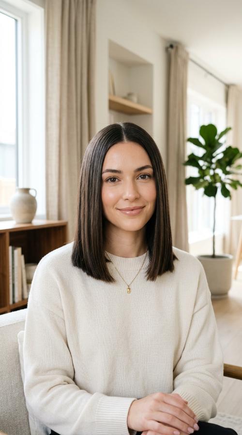 The Sleek Blunt Lob