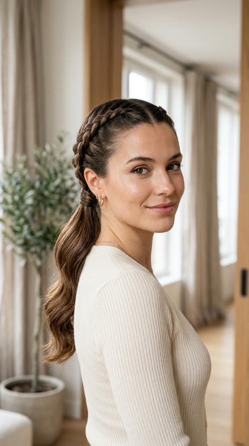 The Sleek French Braid Wrap