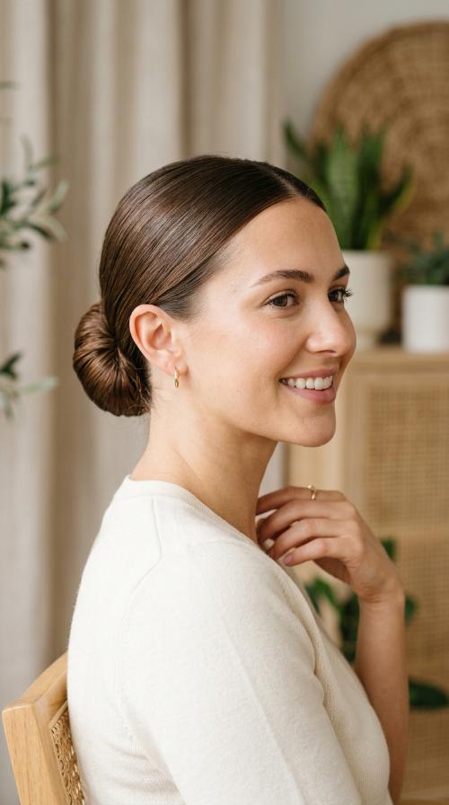 The Sleek Low Bun