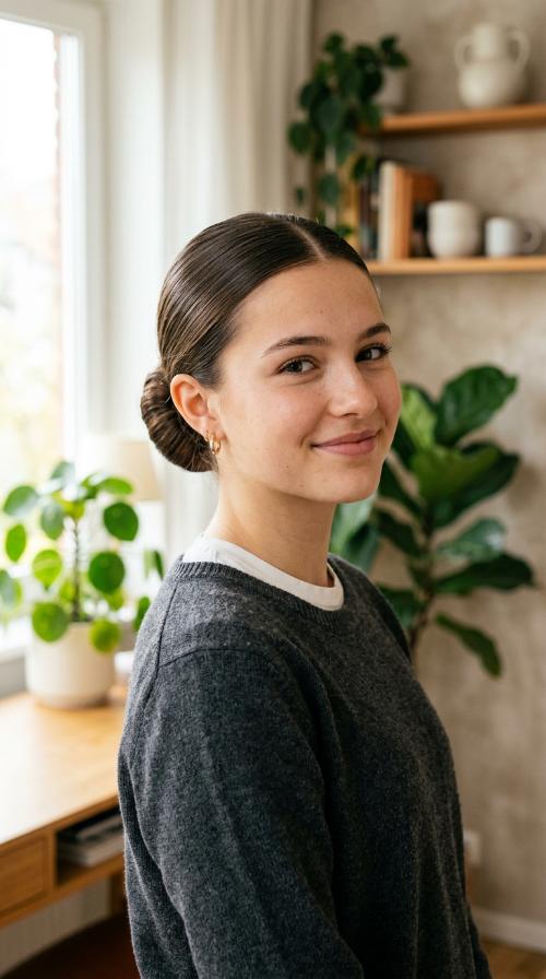 The Sleek Low Bun