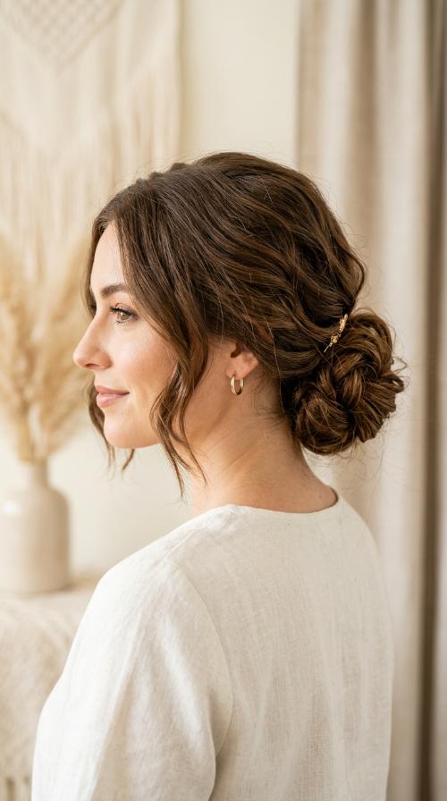 The Textured Low Chignon