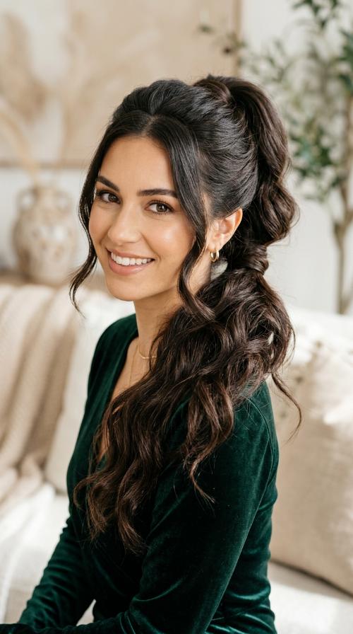 The Textured Wrapped Ponytail