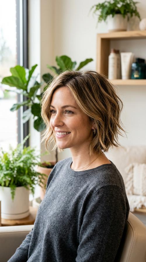 The Texturized Choppy Bob