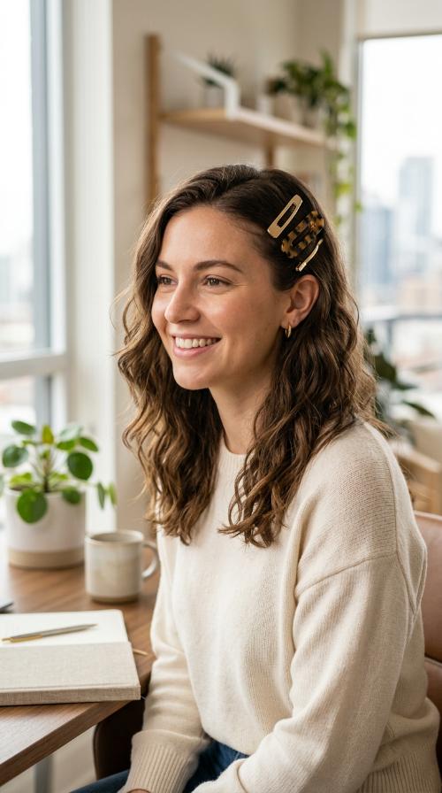 The Triple Stacked Hair Clip Style