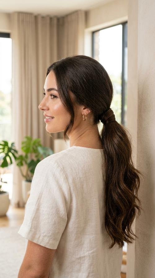 The Wrapped Low Ponytail