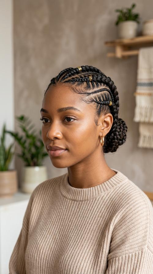 Tight Cornrow Detail