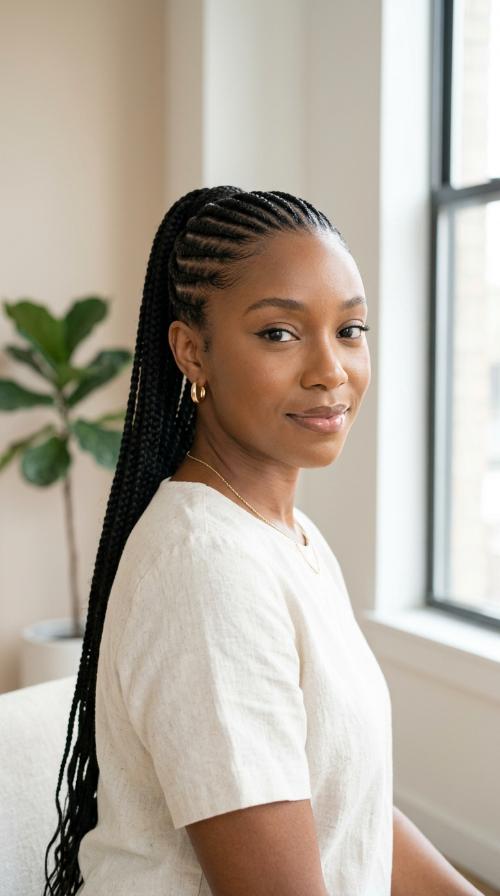 Tight Cornrow Sleek Back