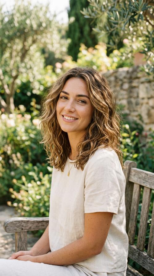 Tousled Honey Brown Beach Waves