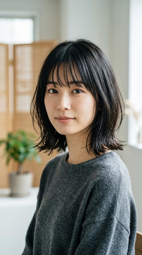 Transparent See-Through Layered Bob