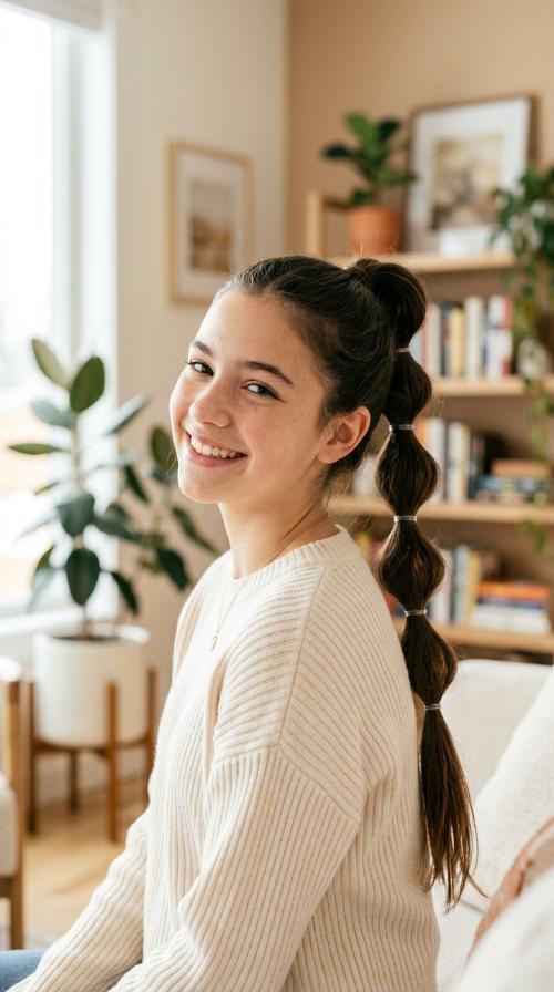 Trendy Bubble Ponytail