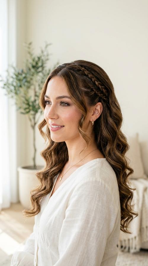 Triple Micro-Braid Accents with Glam Waves