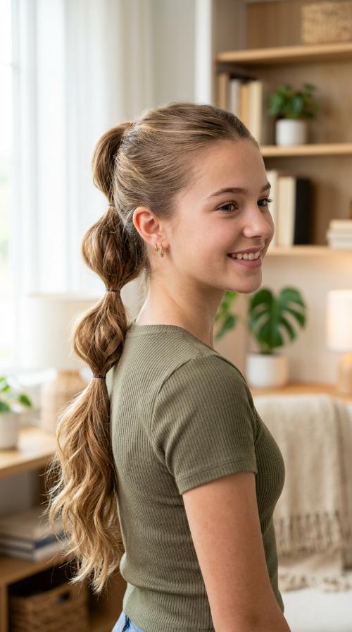 Triple Topsy Tail Ponytail