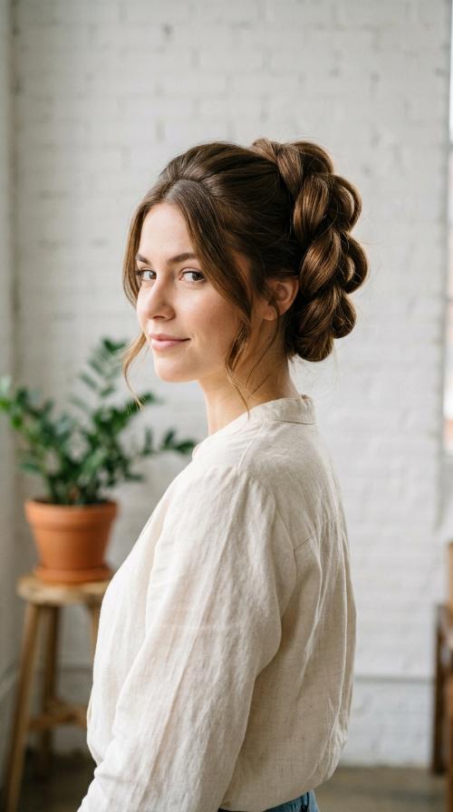 Triple Tucked Ponytail