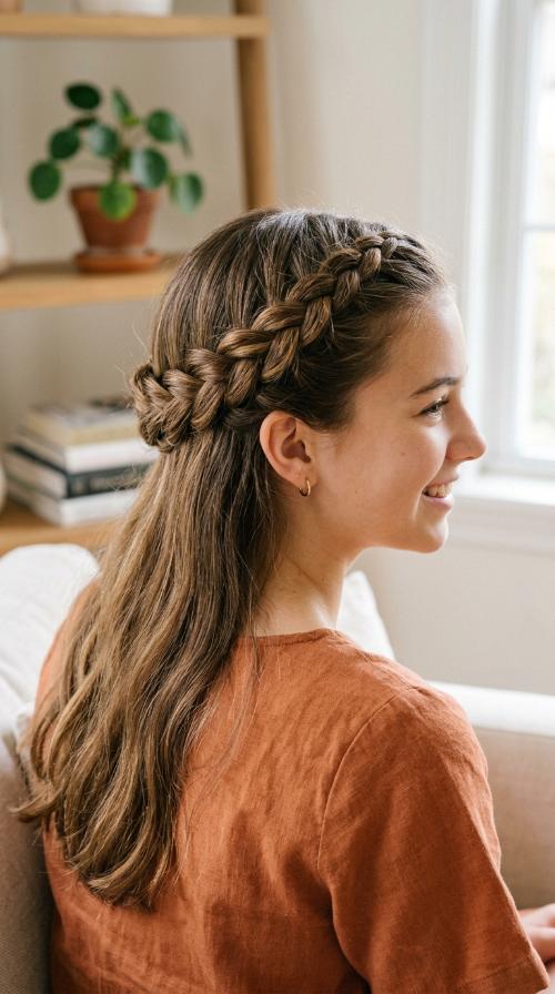 Twisted Crown Braid