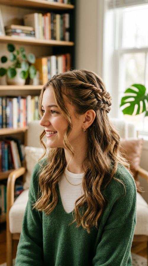 Twisted Half-Up Crown