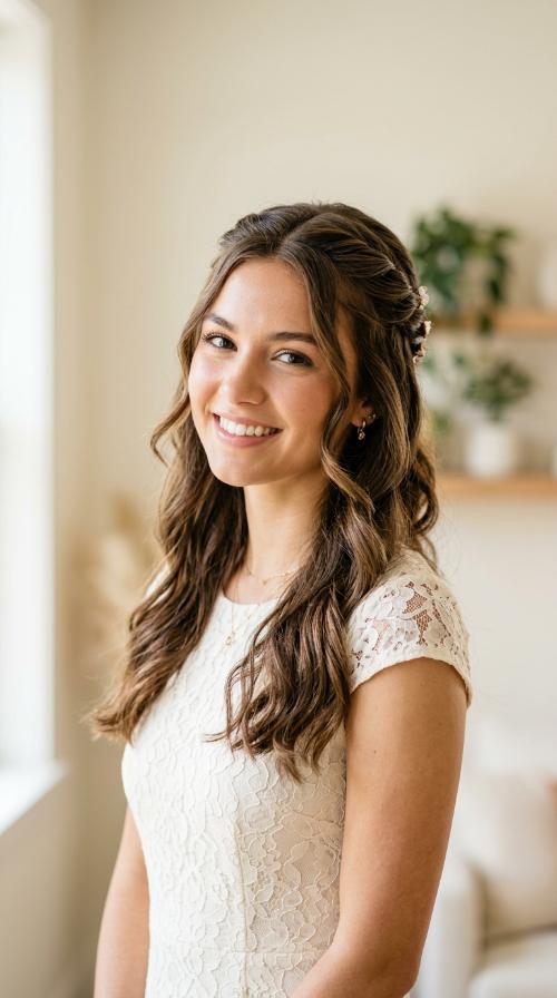 Twisted Half-Up Style
