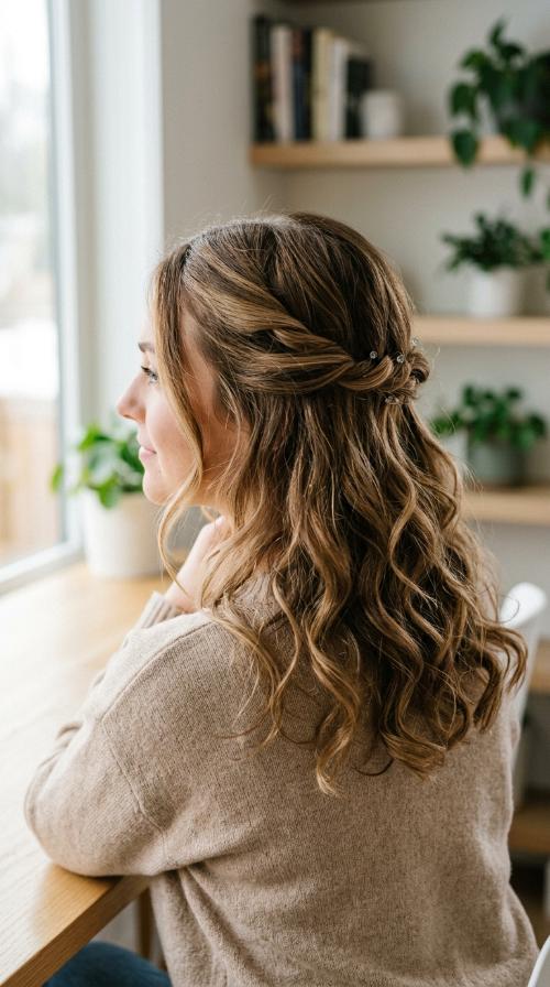 Twisted Halo Half-Up