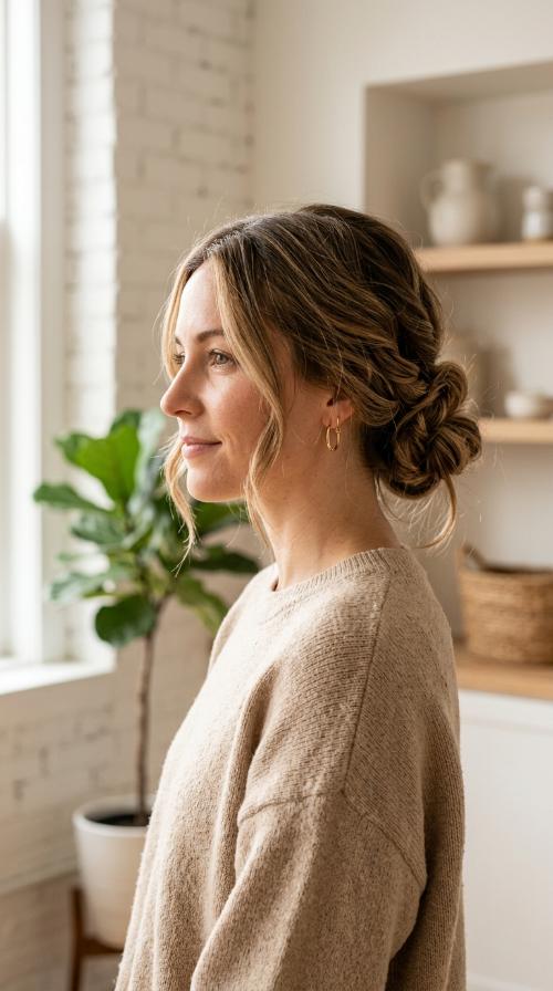 Twisted Low Bun