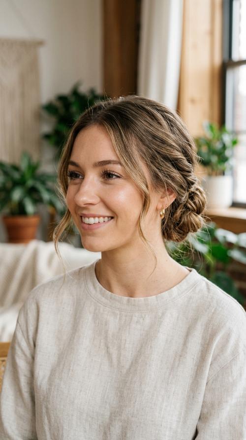 Twisted Low Bun