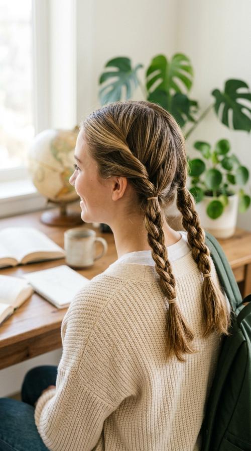Twisted Low Pigtails
