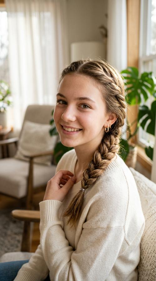 Twisted Side Braid