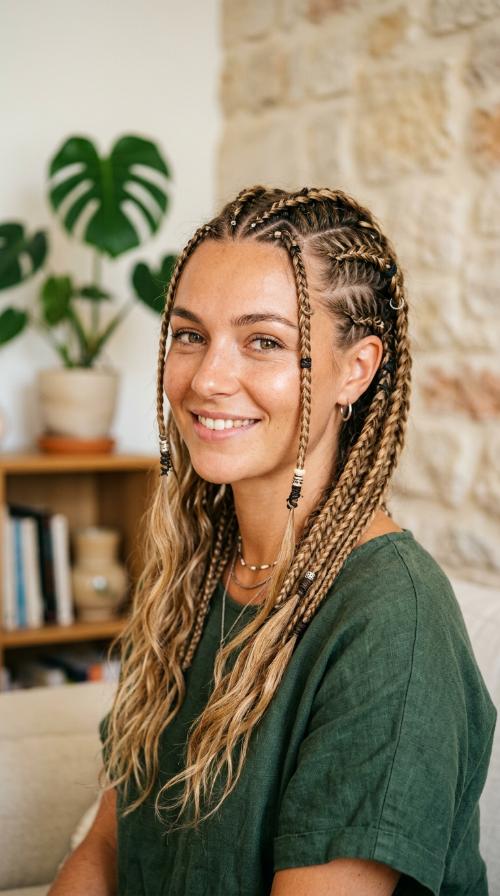Viking-Inspired Mini Braids