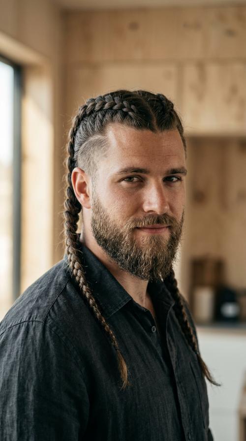 Viking Two Braids