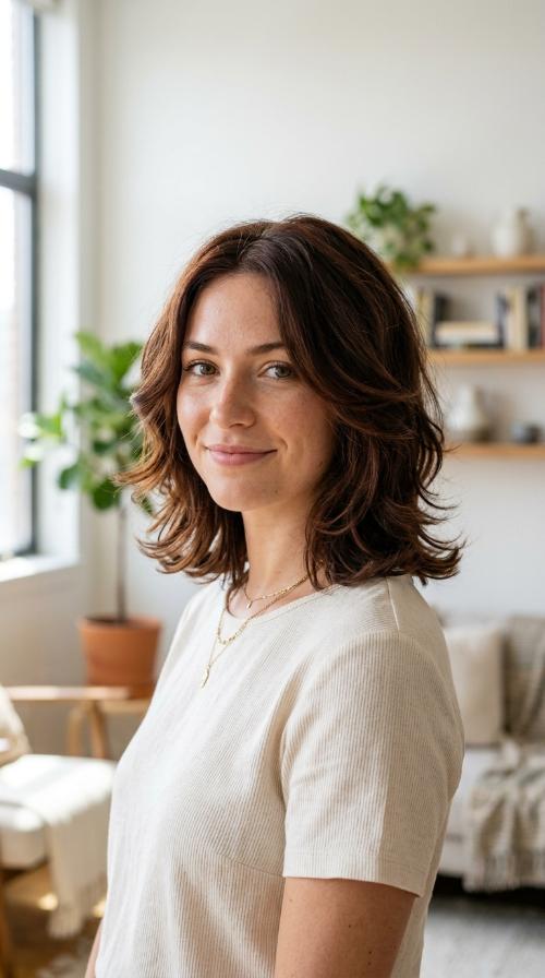 Vintage Inspired Layered Bob