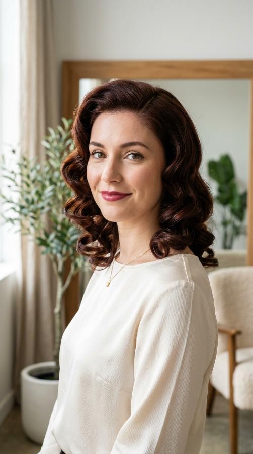 Vintage-Inspired Pin Curls