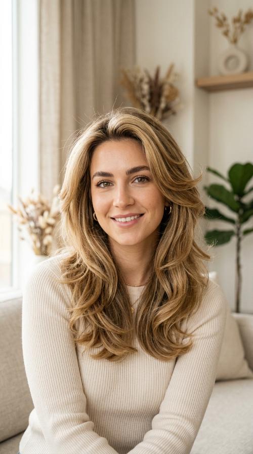 Voluminous 90s Blowout Layers