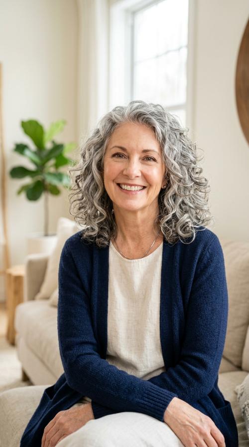 Voluminous Curls with Internal Layers
