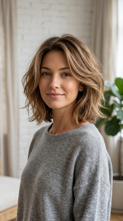 Voluminous Layered Bob