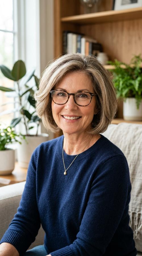 Voluminous Rounded Bob