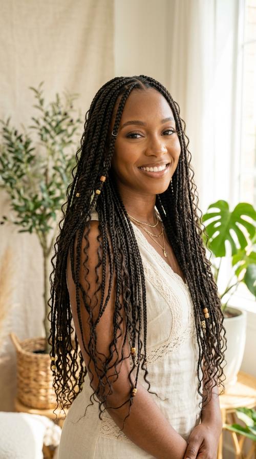 Waist-Length Classic Boho
