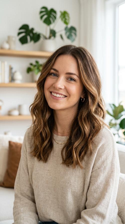 Warm Chestnut Balayage