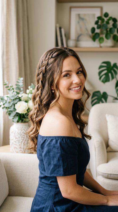 Waterfall Braid with Waves