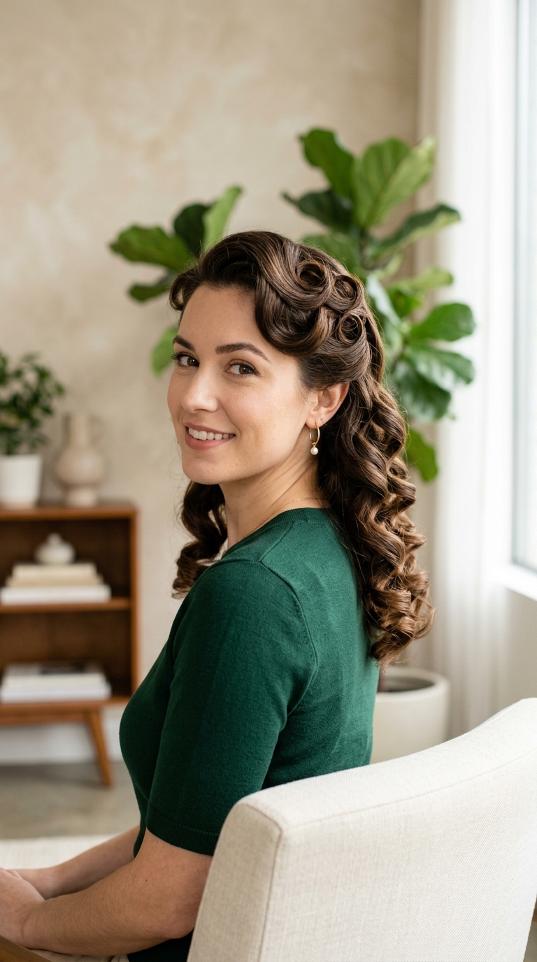 Waterfall Pin Curls