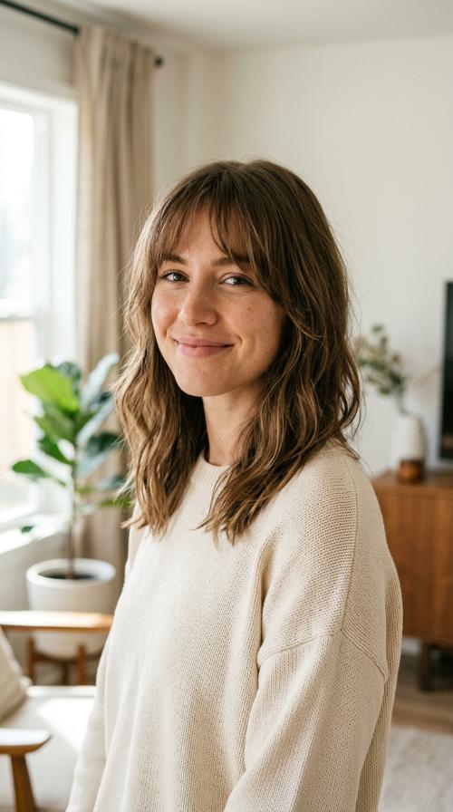 Wispy Curtain Bangs