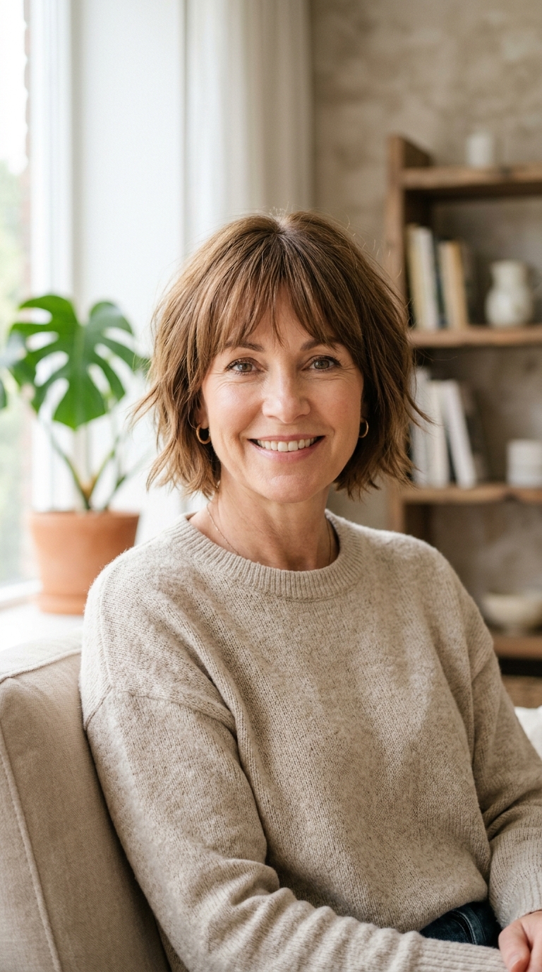 Wispy Fringe Bob