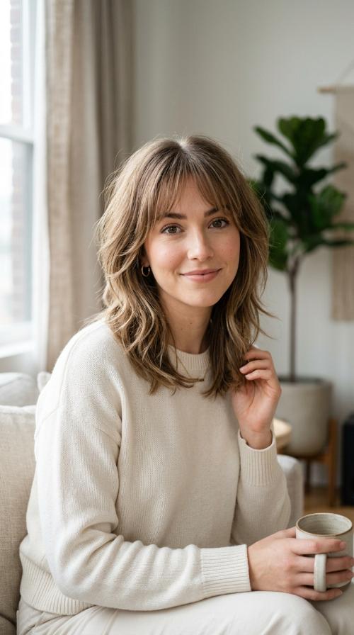 Wispy Layered Cut with Bangs