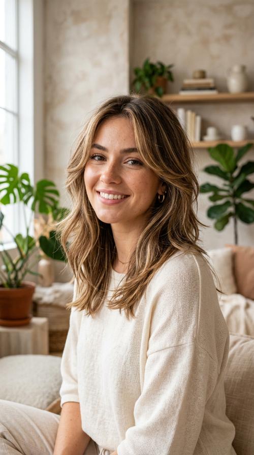 Wispy Layered Midi with Highlights