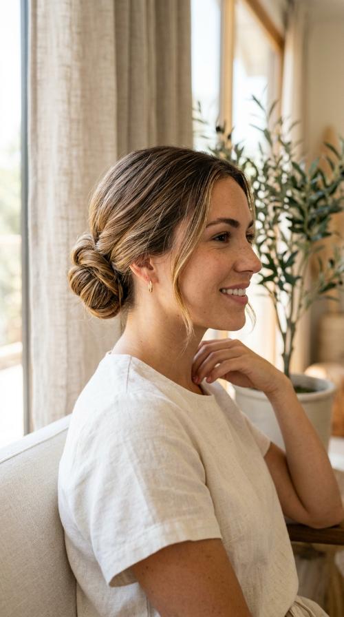 Wrapped Low Bun