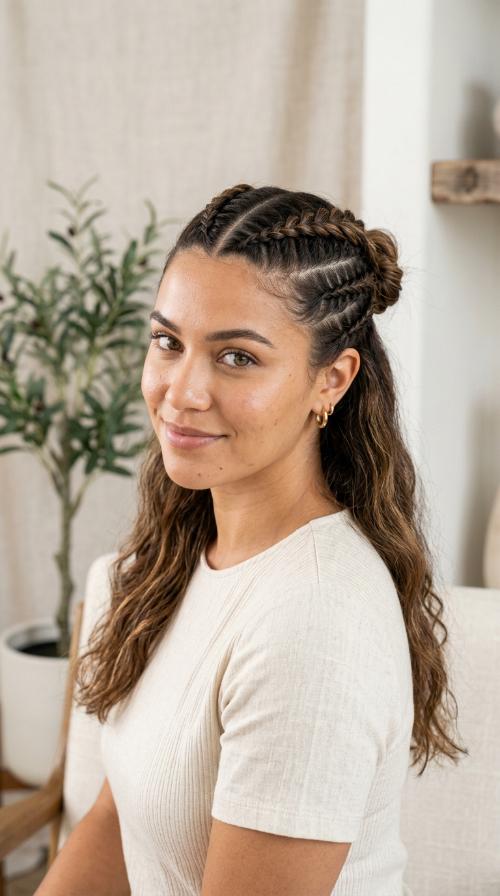 Zig-Zag Part Accent Braid