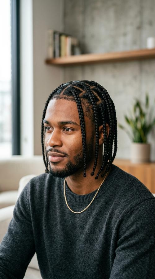 Zig-Zag Part Box Braids