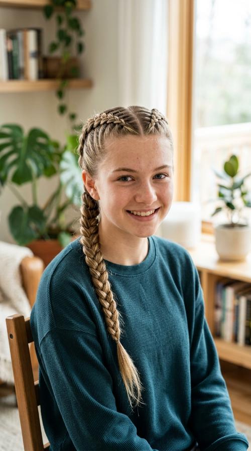 Zig-Zag Part Dutch Braids