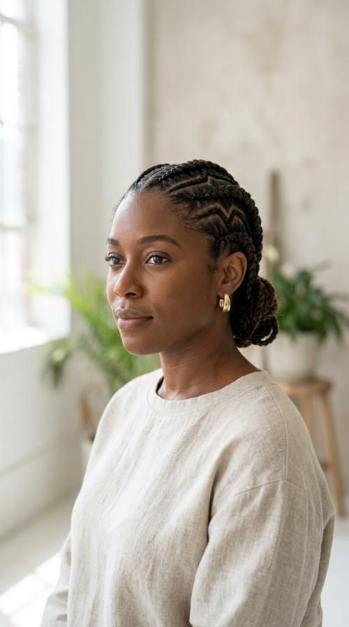 Zig-Zag Parting Stitch Braids