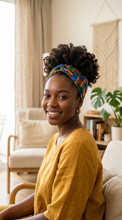 Afro Puff with Headband
